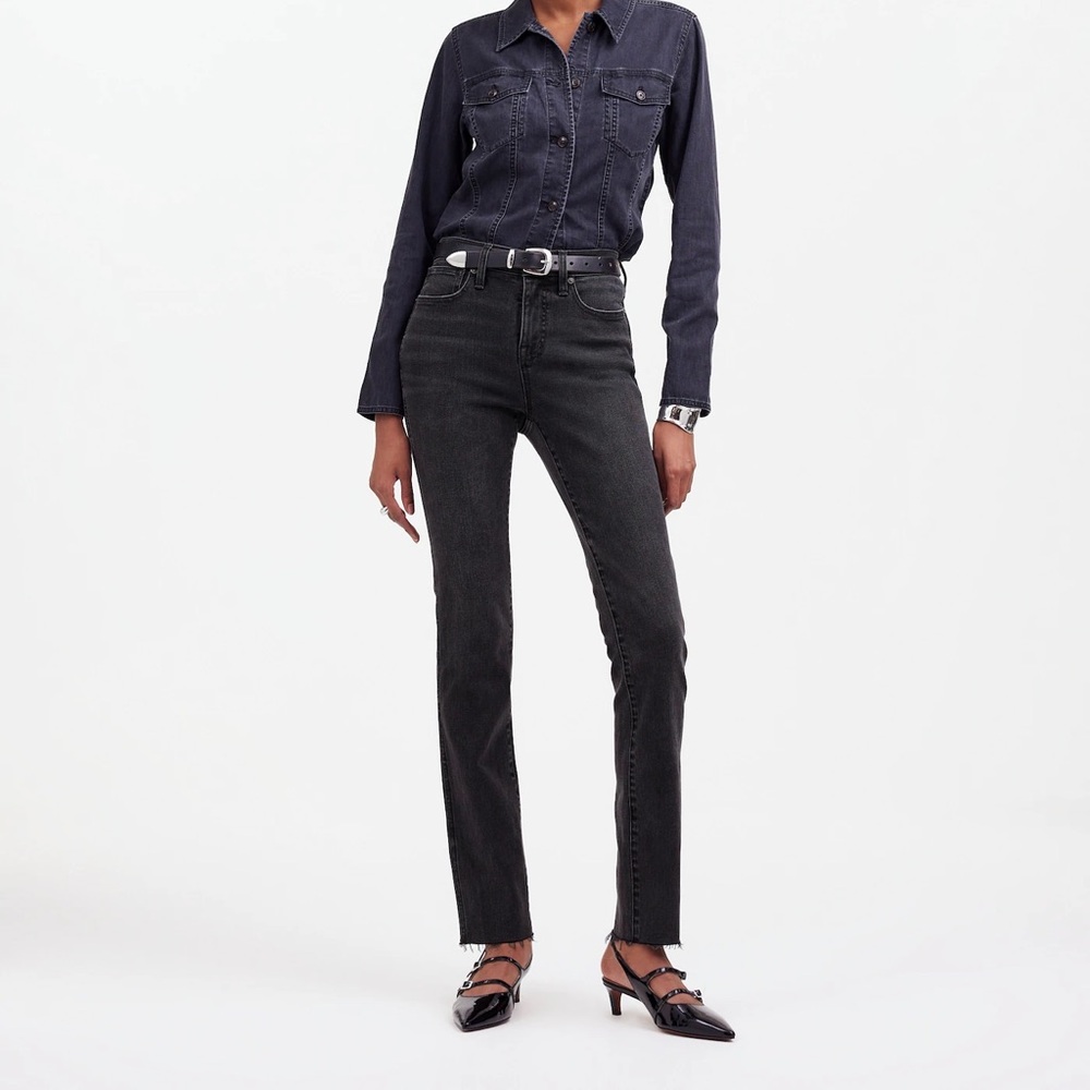 Madewell Black Stovepipe Jeans